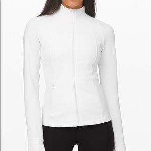 Lululemon white zip-up define jacket.